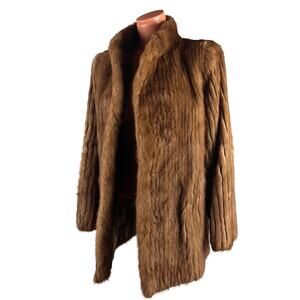 Luxury Demi-Buff SAGA MINK Fur Coat Size fits M